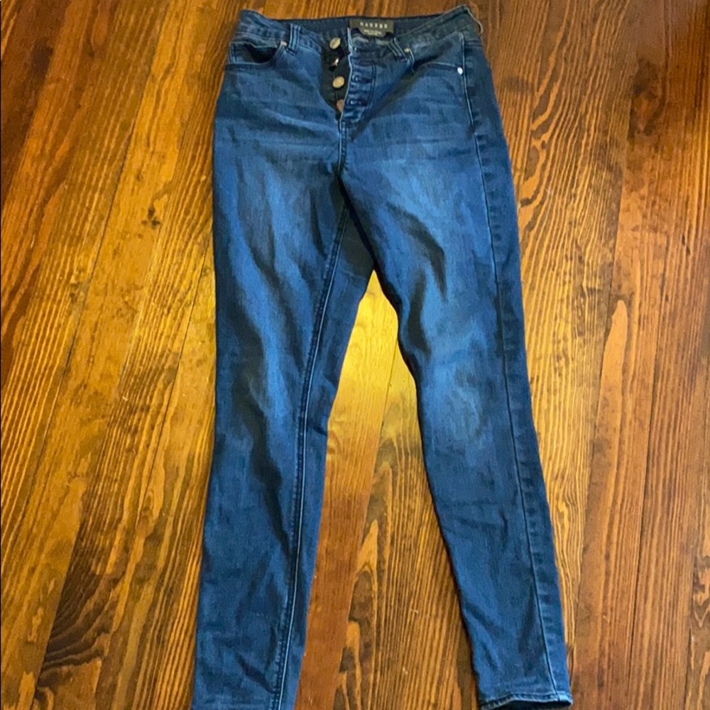 Blue High Waisted Jeans